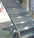 glass stair treads